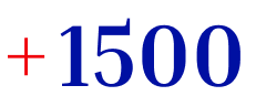 +1500