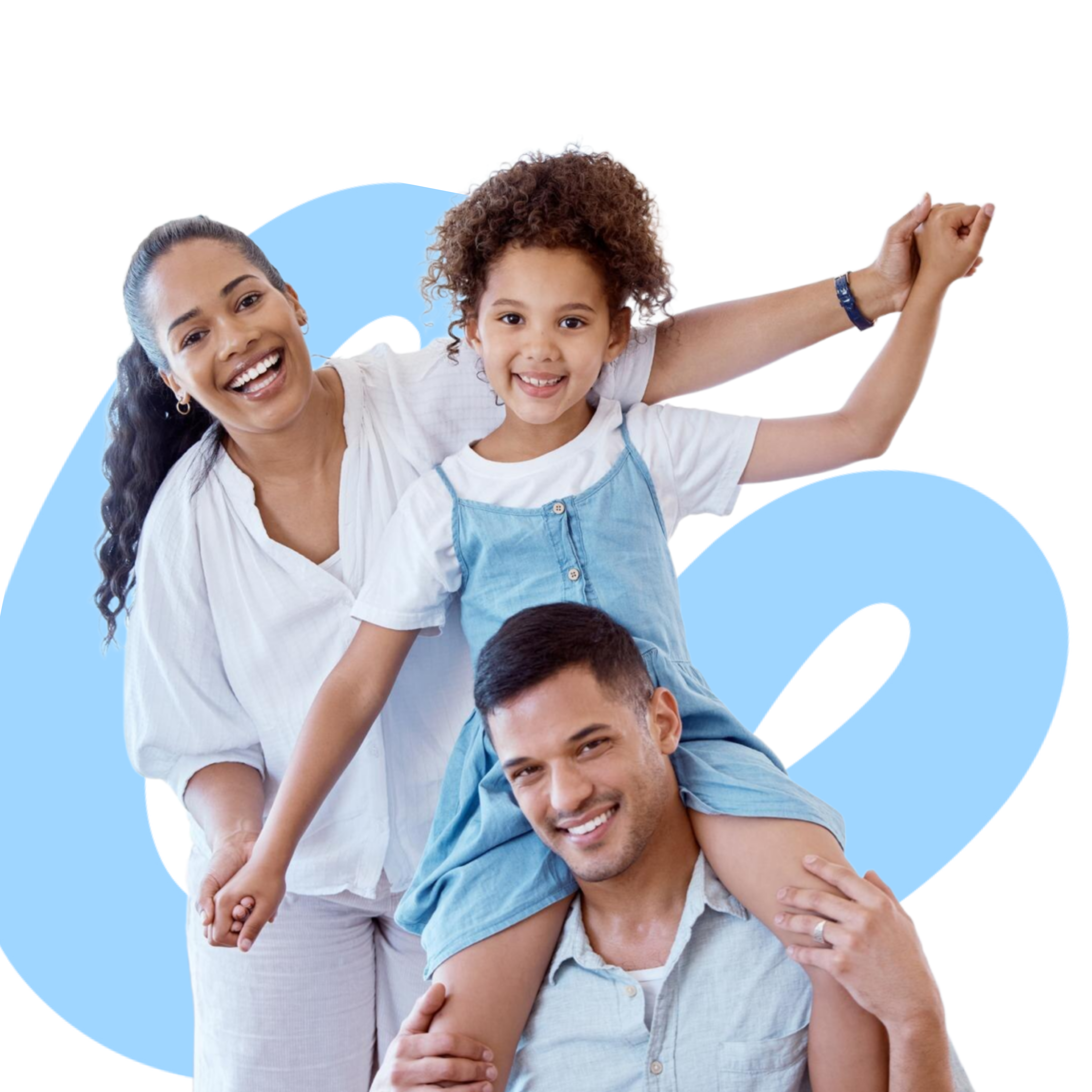 Família unida e feliz